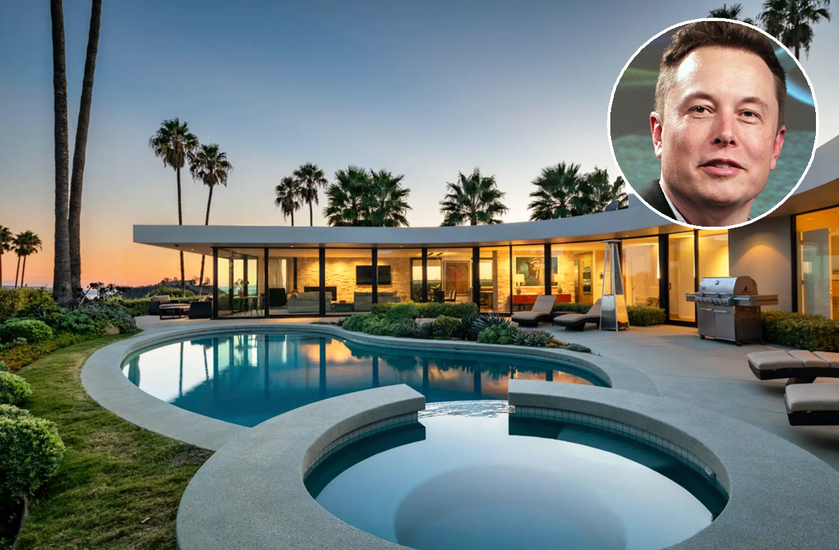 A casa fica em Los Angeles, EUA