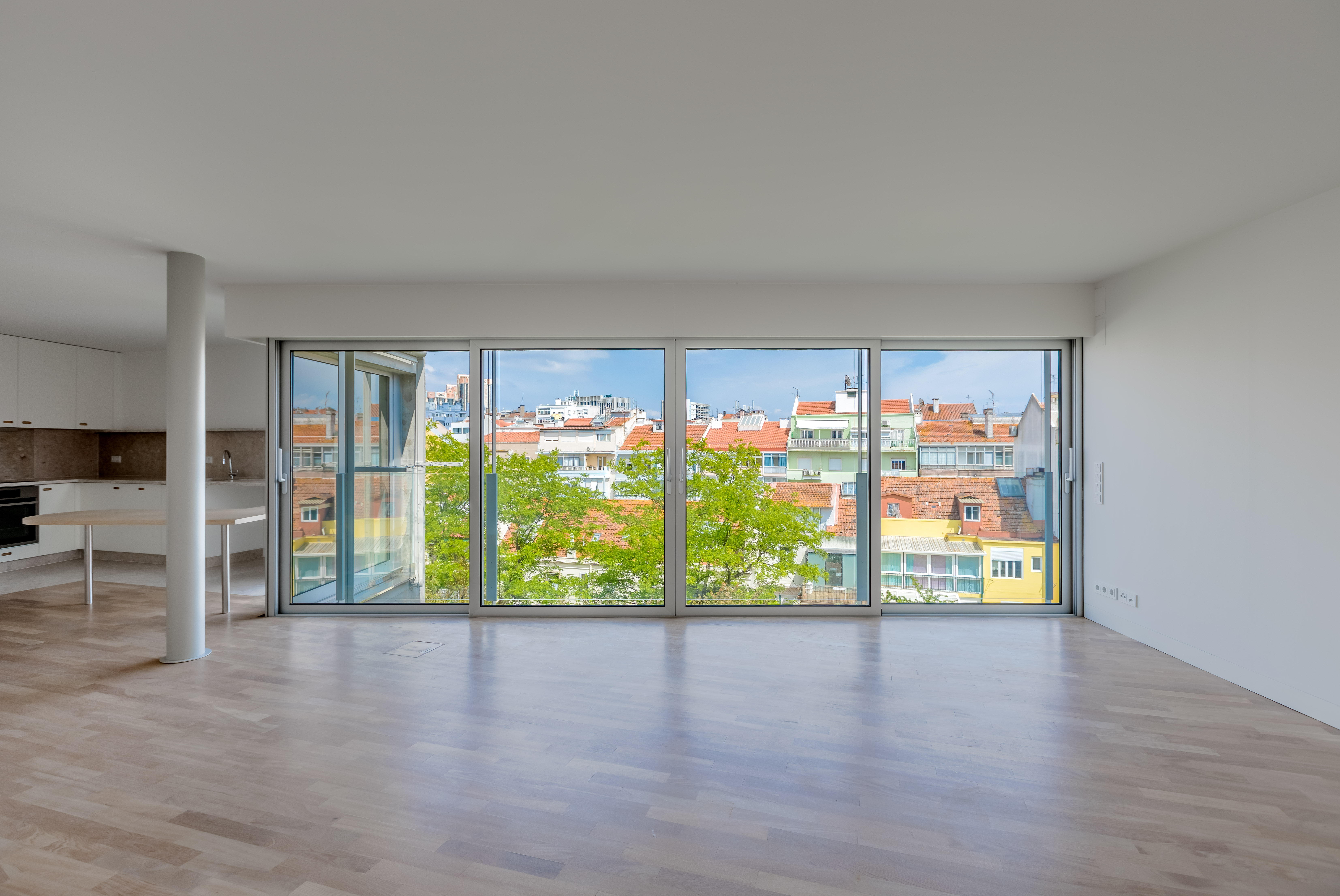 As vistas de uma das casas / JLL