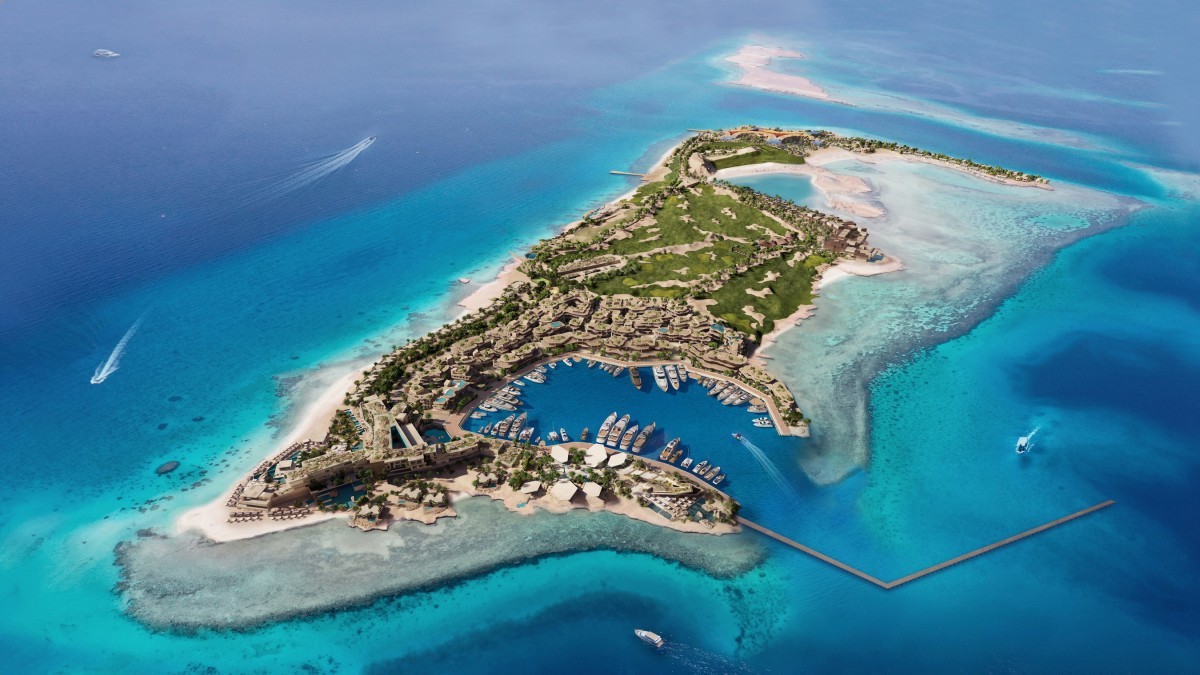 Uma ilha de ultra-luxo na Arábia Saudita