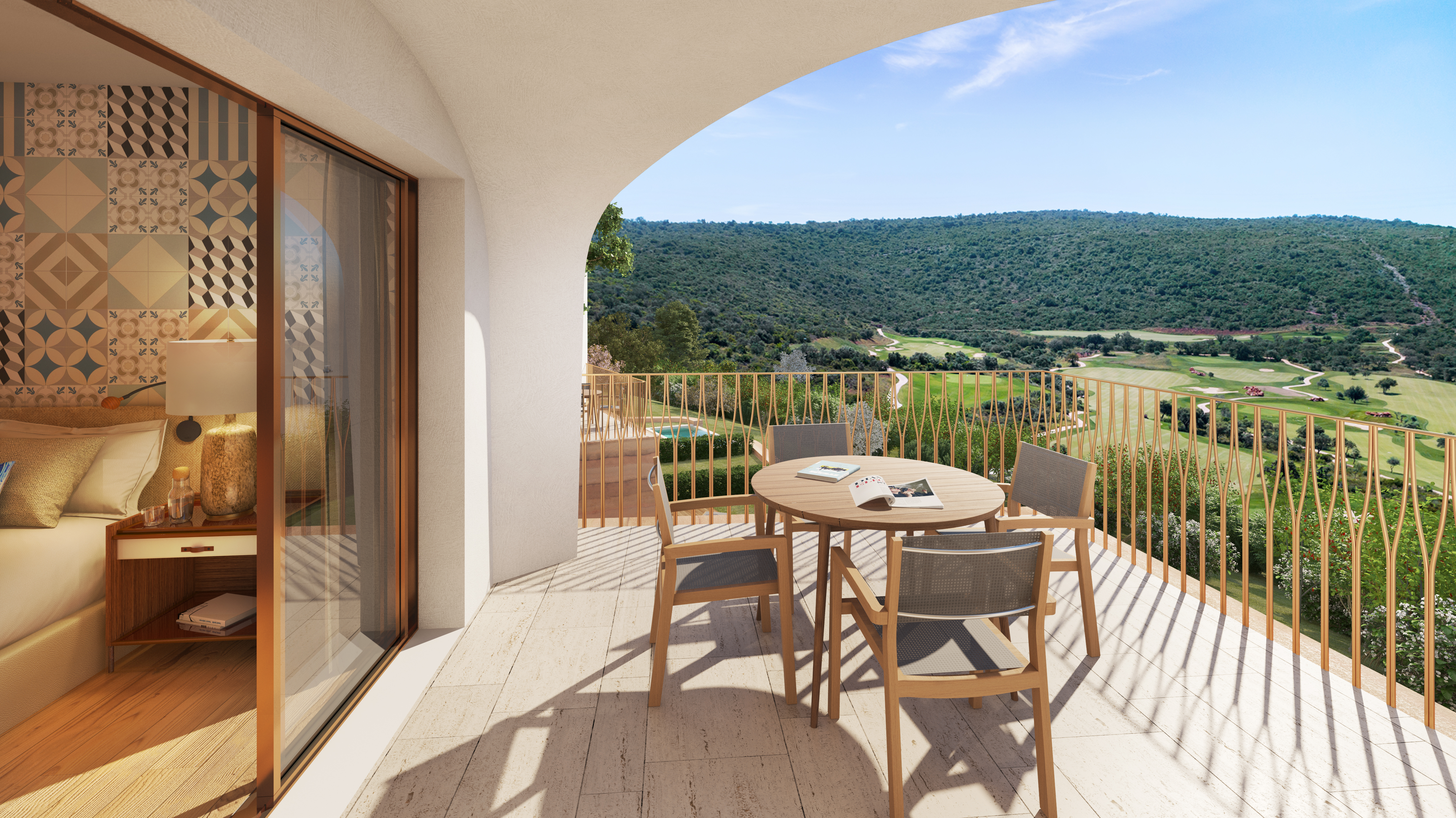 Viver em casas de luxo inseridas em resorts