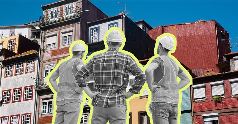 Construção de casas em Portugal