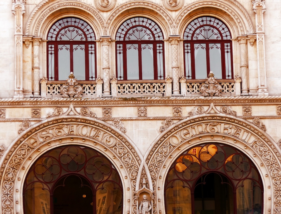 Detalhe da estação do Rossio