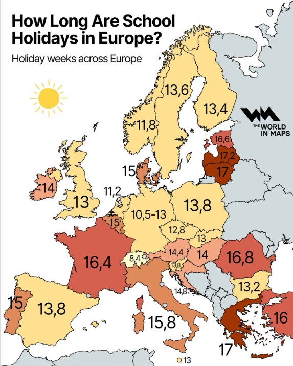 Quanto tempo duram as férias escolares em Portugal e na Europa