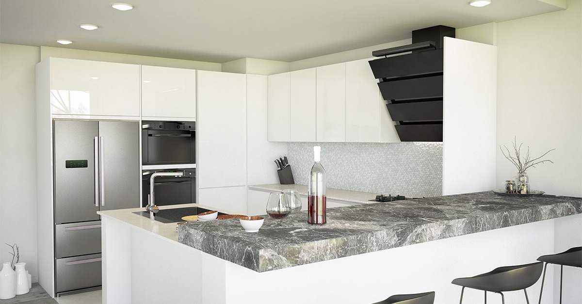 Cozinha com península é tendência 