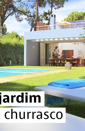 Casa de férias com jardim e churrasqueira