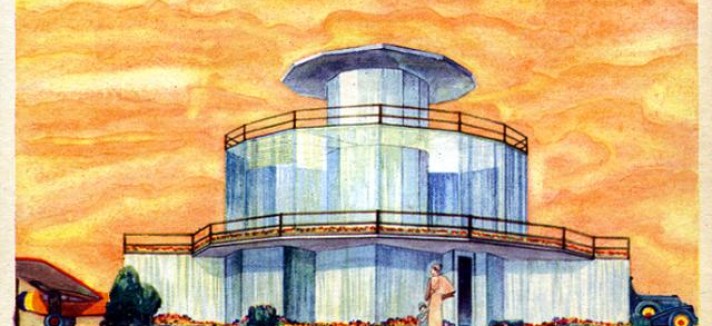 Assim se imaginava uma casa futurista no século passado