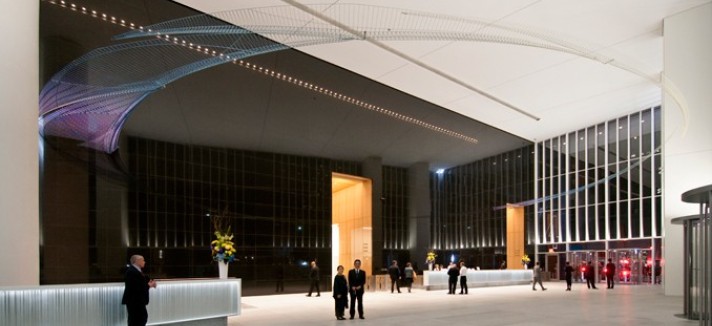 O edifício "visto de dentro".