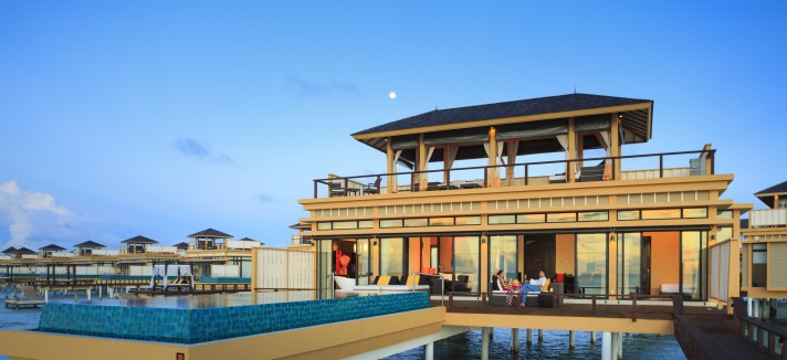 Vista exterior das villas