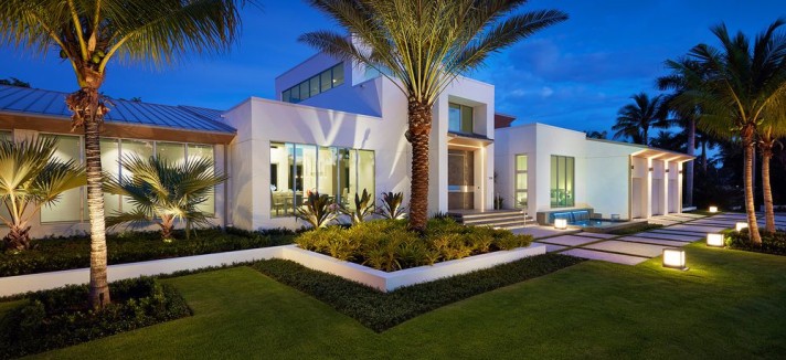 Os jardins... enormes