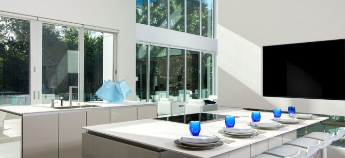 Uma zona de refeição espaçosa...