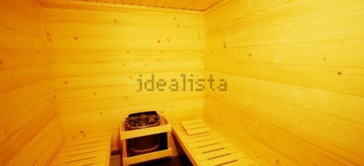 ... e tem direito a sauna...