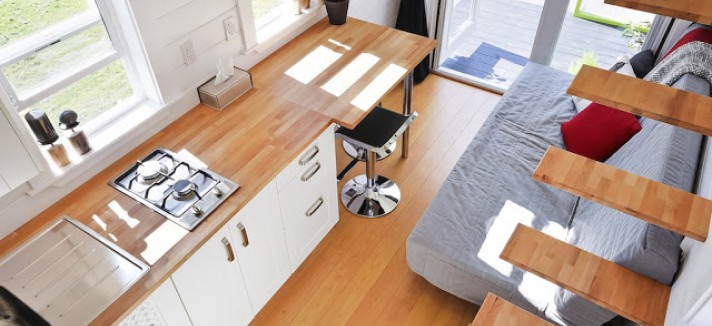 ... e a vista aérea a partir deles 