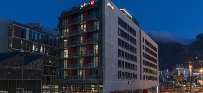 O hotel fica na Cidade do Cabo