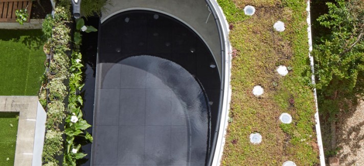 ... e o telhado, que também tem um jardim... 