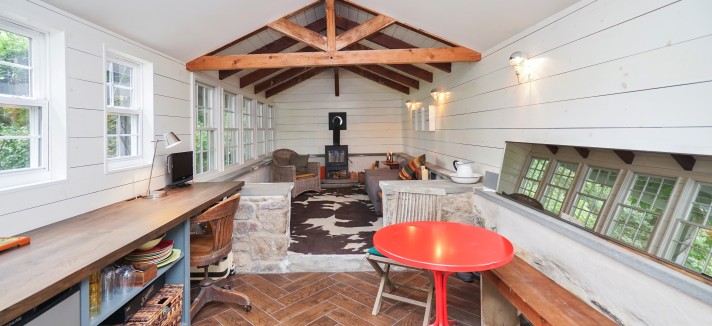 ... e um espaço interior ideal para receber amigos