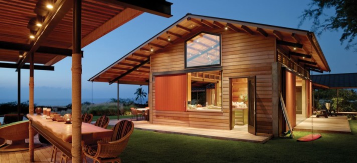 O exterior da casa...