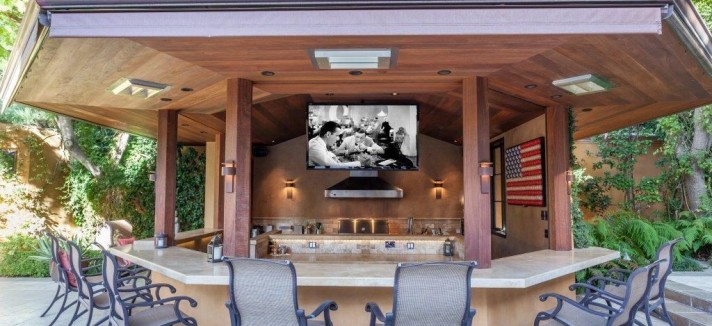 O exterior da propriedade...