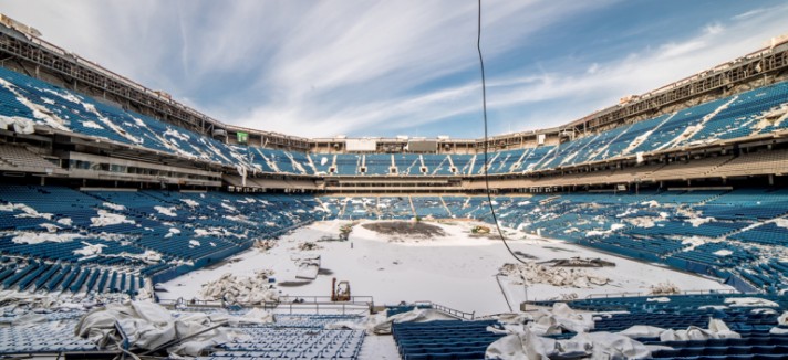  Um estádio ao abandono