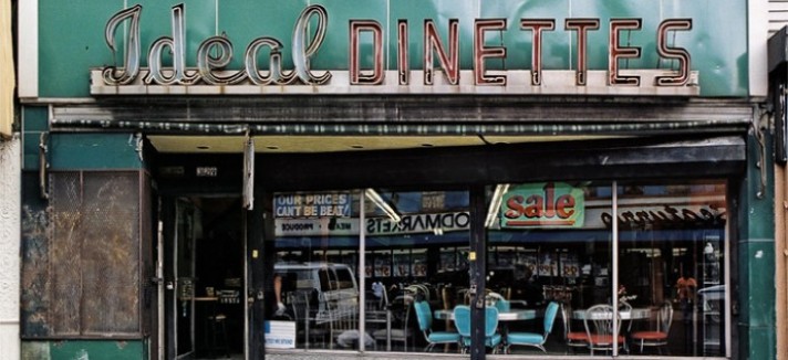 Um restaurante...