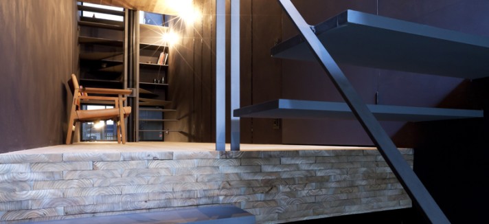 A casa tem vários andares