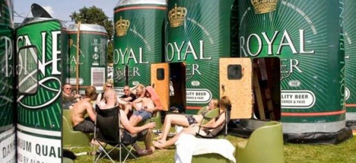 Um lugar idílico para beber uma cerveja 