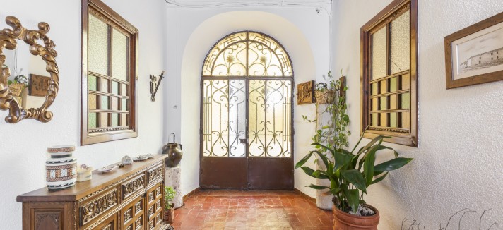 A entrada da casa