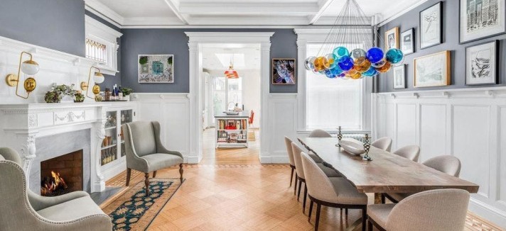 O detalhe da lareira