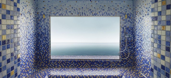 Casa de banho com vista incluída