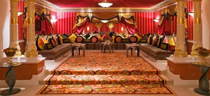 Uma sala para relaxar dentro do hotel...