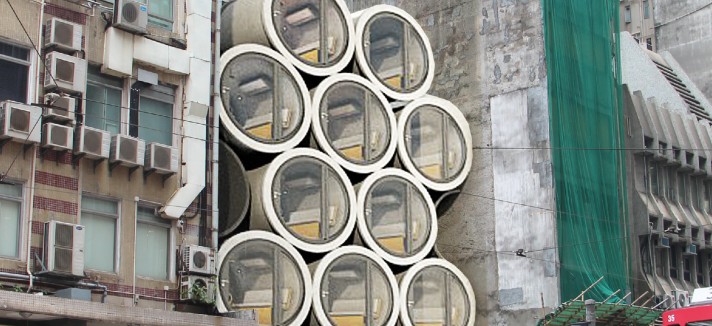 As casas poderiam ser empilhadas no centro da cidade