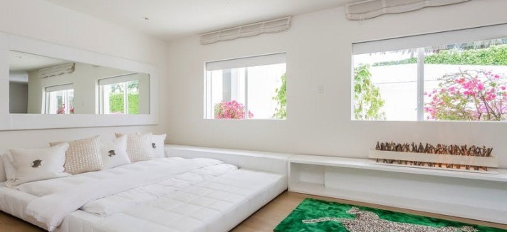 A luz natural é uma característica da mansão...