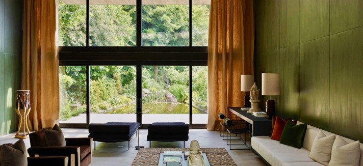 Outra zona da casa com vista para o jardim
