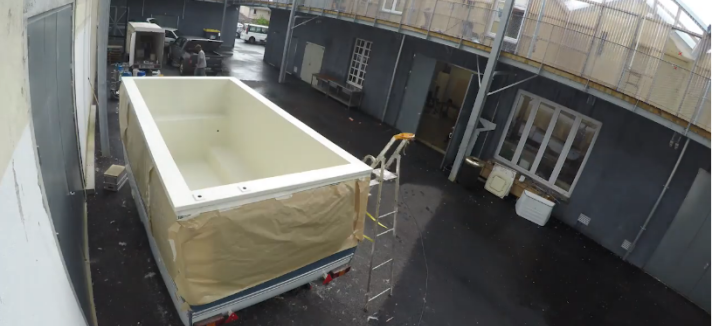 Uma caravana completamente vazia