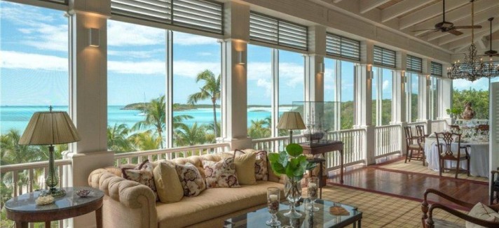 Sala de estar com vista (incrível)