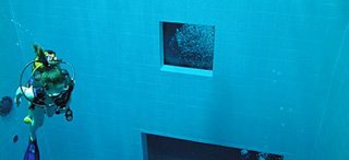 Fazer mergulho... dentro da piscina