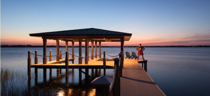 Vista do cais num final de tarde de fazer inveja