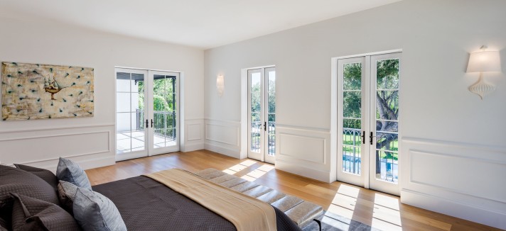 Grandes janelas em todas as divisões