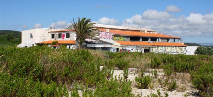 A antiga discoteca vista do exterior...