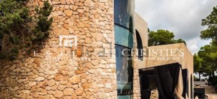 A casa vista de fora