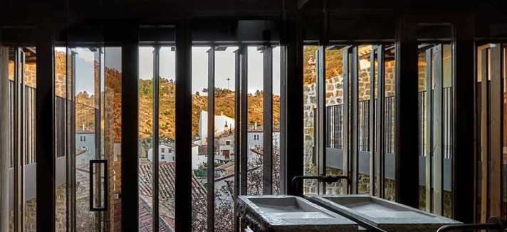 A casa de banho com vista