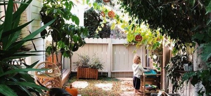 Um terraço decorado a rigor