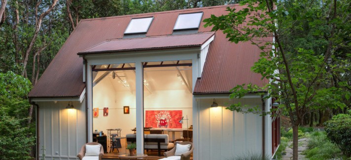 O estúdio visto de fora