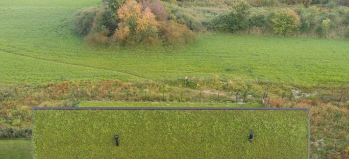 Vista aérea da propriedade