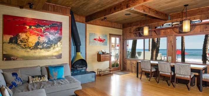 A decoração está inspirada na arte de praia