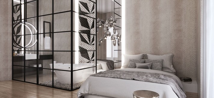 Assim será o quarto de um dos apartamentos