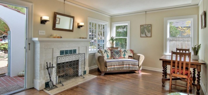 O interior do 'bungalow'