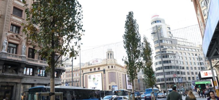 Há mais espaço numa das vias mais transitadas de Madrid