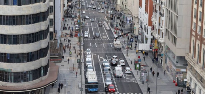 Vista panorâmica da Gran Vía
