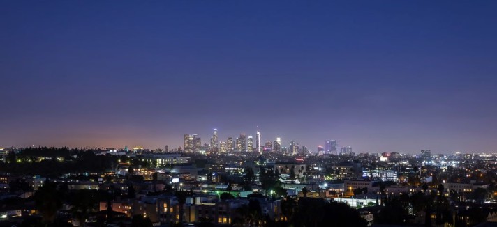 A vista sobre a cidade