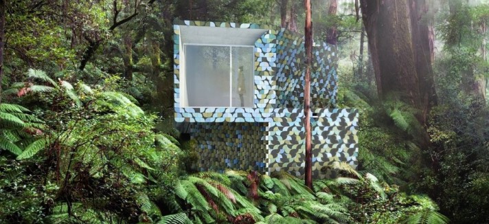 Revestida com azulejos feitos à mão